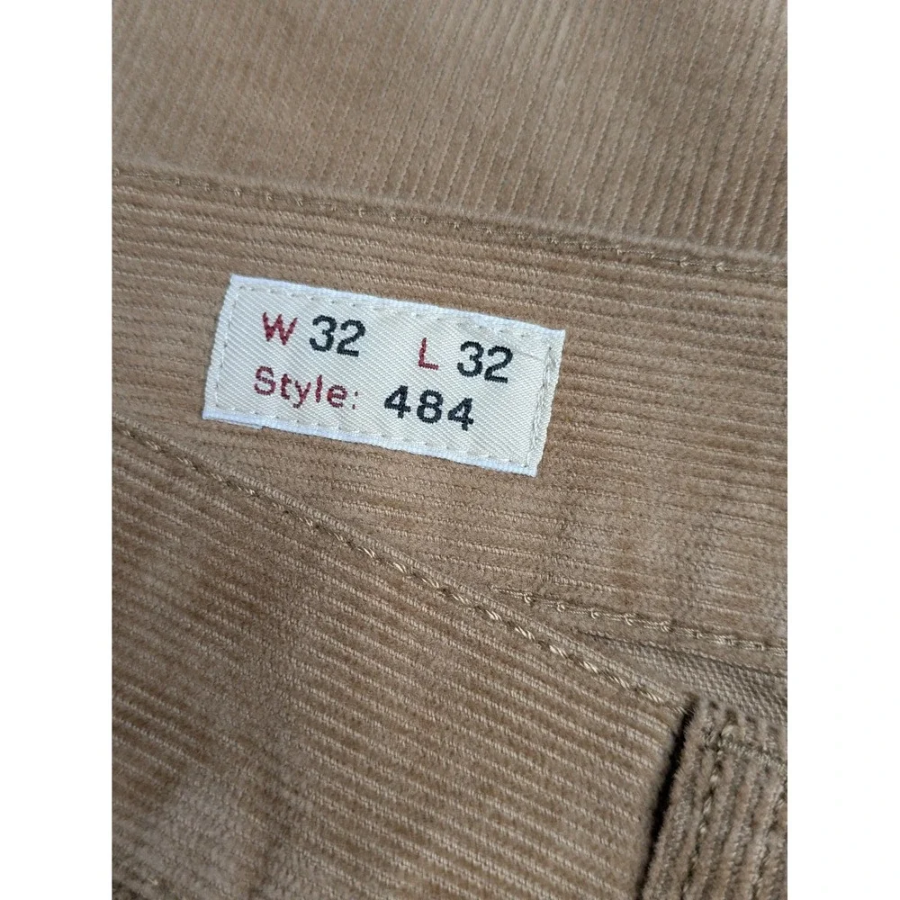 NEW J Crew 484 Slim Fit Corduroy Pants Mens 32x32 Brown Khaki‎ MSRP $98